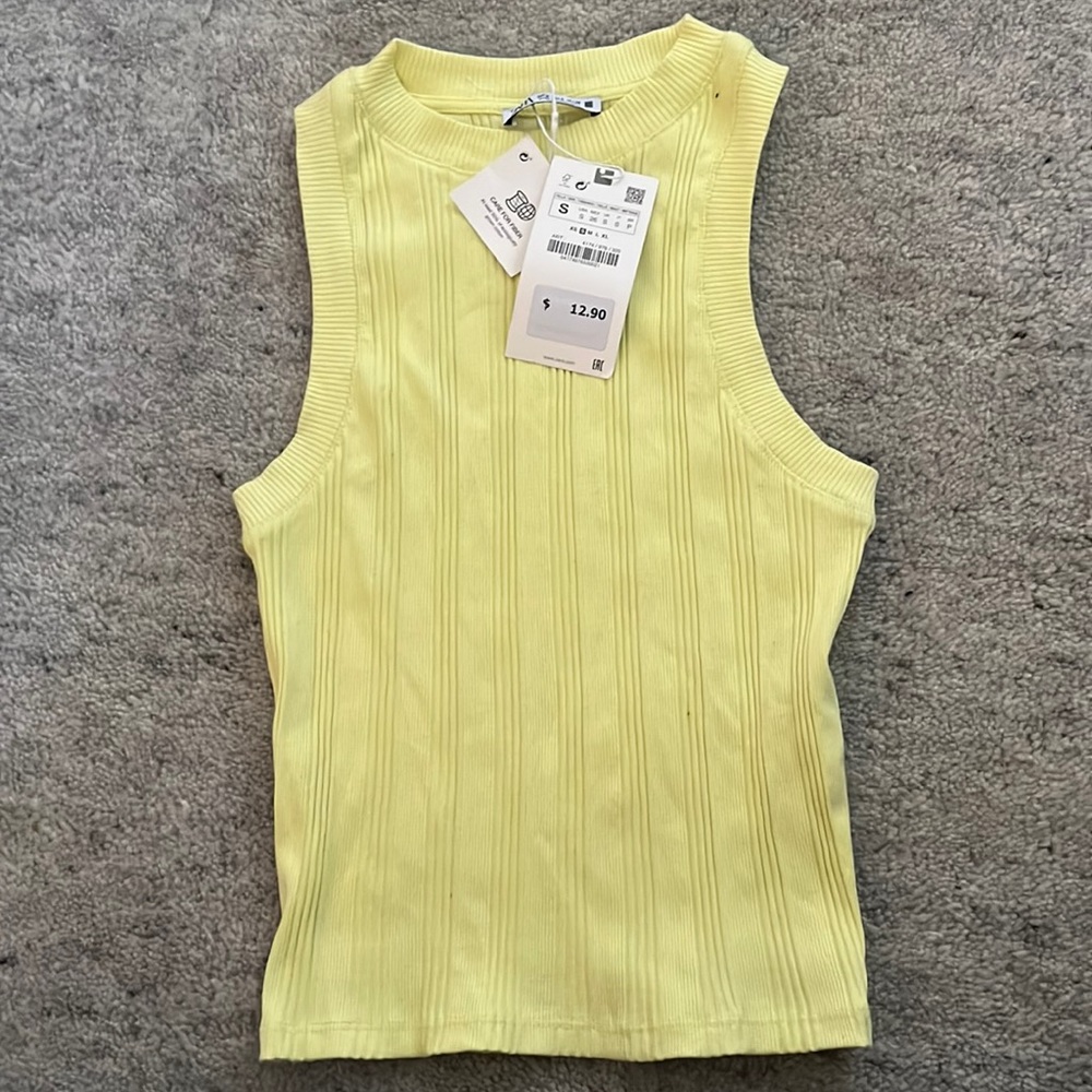 Yellow Zara top